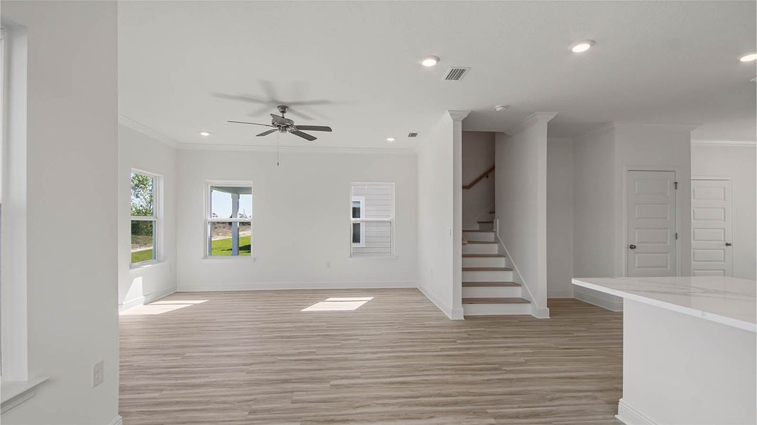 Representative unfurnished interior of a home built from the Monroe by D.R. Horton in Sanctuary Beach, Panama City Beach (Image 21).