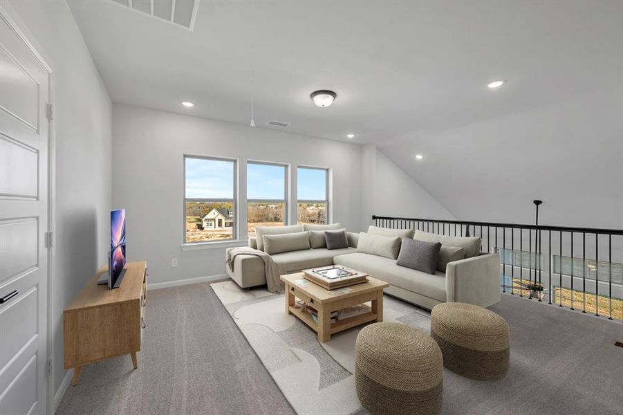 Furnished interior view inside a new home in Treeline, Justin (Image 11).