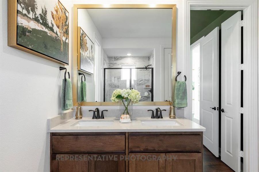 Furnished interior view inside a new home in , Royse City (Image 30).