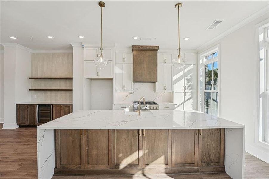 Furnished interior view inside a new home in Towns on Thompson, Alpharetta (Image 9).