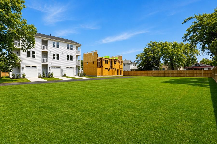 Representative exterior details of a home built from the The Lofton by RobuckHomes in Downtown Wilmington Collective, Wilmington (Image 33).
