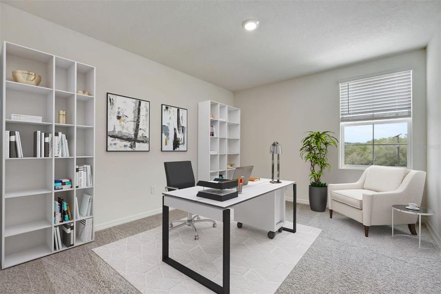 Furnished interior view inside a new home in , Haines City (Image 9).