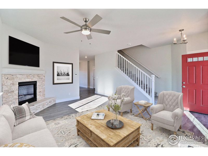 Furnished interior view inside a new home in , Evans (Image 8).