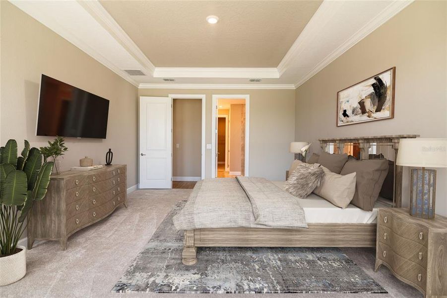 Furnished interior view inside a new home in Esplanade at Wiregrass Ranch, Wesley Chapel (Image 20).