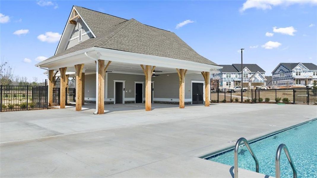 Front exterior of a new home in Westland, Bogart, GA, highlighting curb appeal (Image 2).