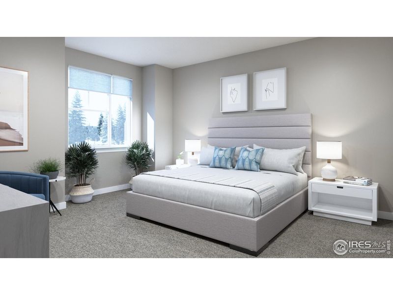 Furnished interior view inside a new home in Highlands at Fox Hill - Discovery, Longmont (Image 11).