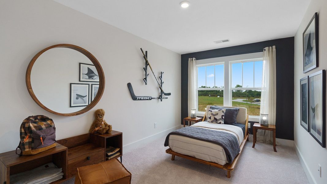 Representative furnished interior of a home built from the Litchfield by DRB Homes in Odell Park, Charlotte (Image 18).