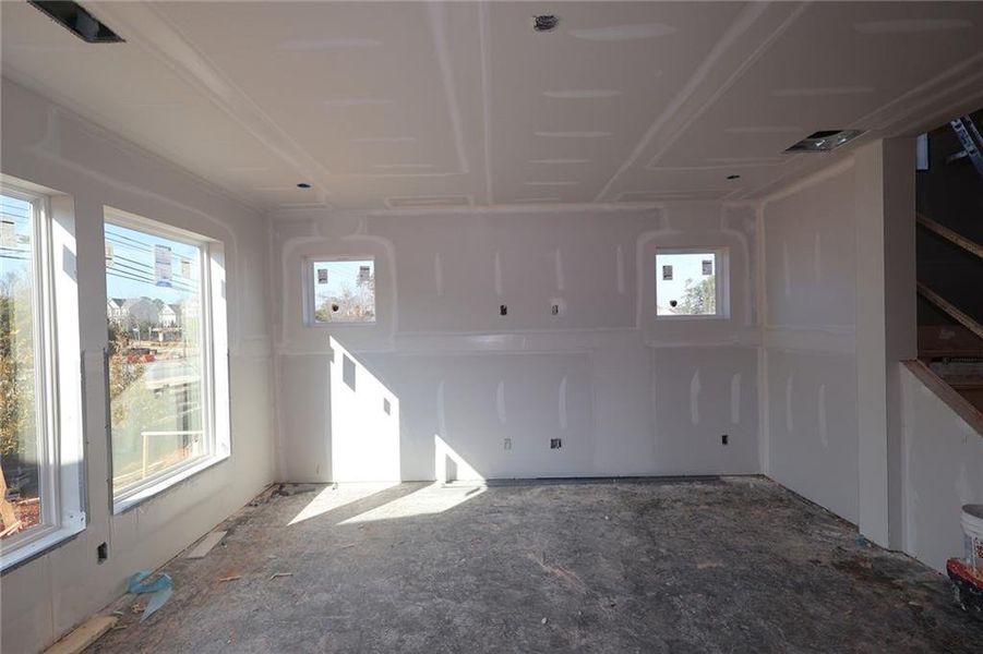 In-progress construction of a new home in Havencroft, Woodstock, GA (Image 8).