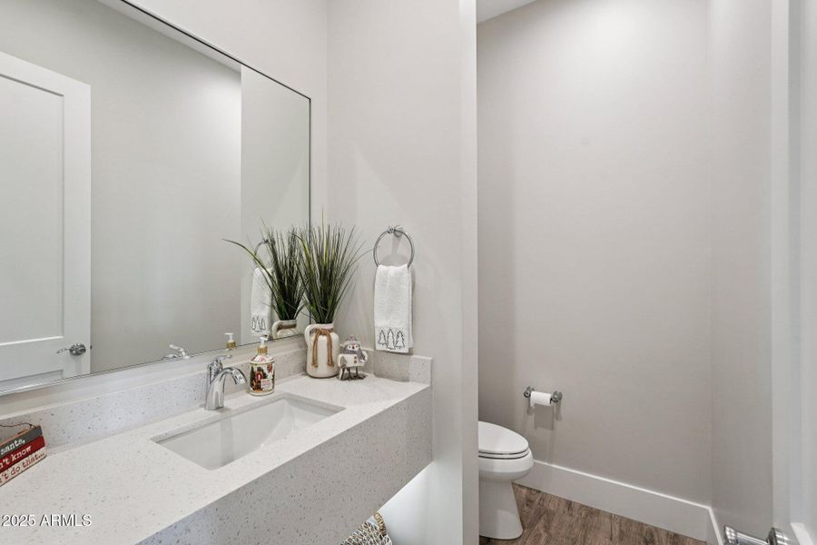 Half Bath w/Floating Vanity Half Bath w/Floating Vanity