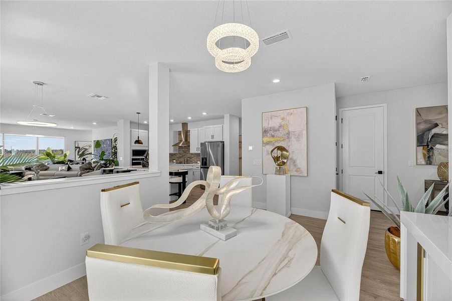 Furnished interior view inside a new home in The Peninsula at Rhodine Lake, Riverview (Image 14).