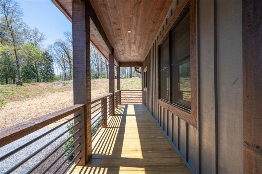 Exterior details and patio area of a home in , Mineral Bluff (Image 23).