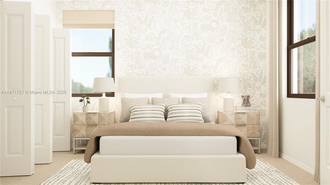 Furnished interior view inside a new home in Arbor Estates, Miami (Image 14).