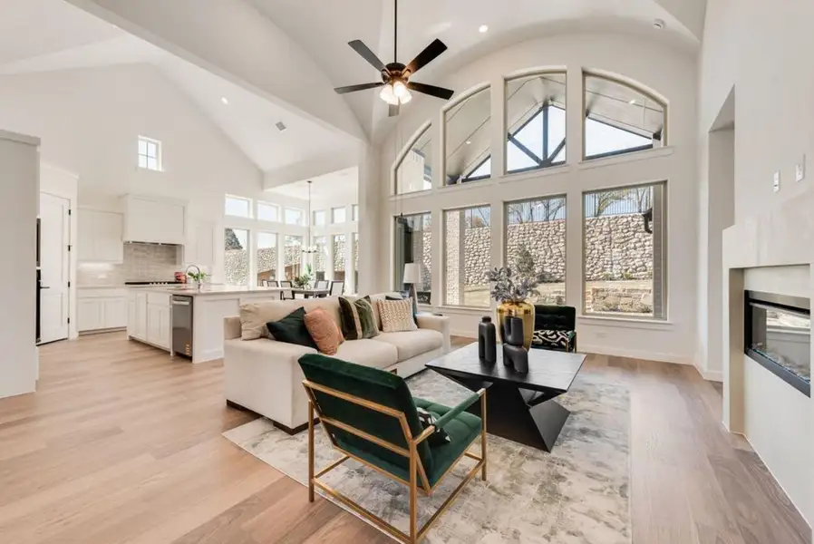 Furnished interior view inside a new home in Chatham Reserve, Providence Village (Image 7).