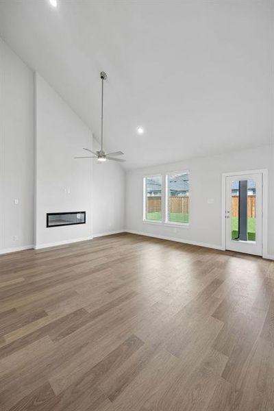 Living Room in the Winters home plan by Trophy Signature Homes – REPRESENTATIVE PHOTO