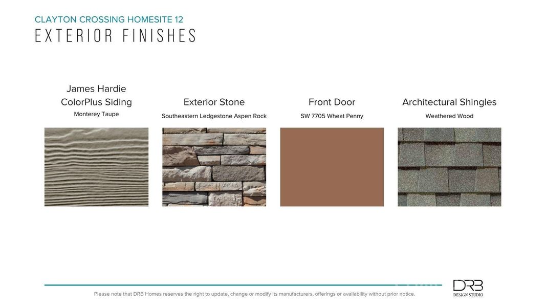 Sample of building materials used in homes in Clayton Crossing, Arden (Image 32). Sample of building materials used in homes in Clayton Crossing, Arden (Image 32).