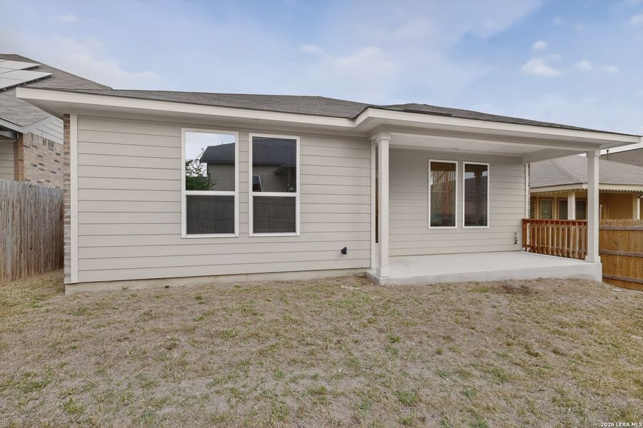 Exterior details and patio area of a home in Bricewood, San Antonio (Image 19). Exterior details and patio area of a home in Bricewood, San Antonio (Image 19).