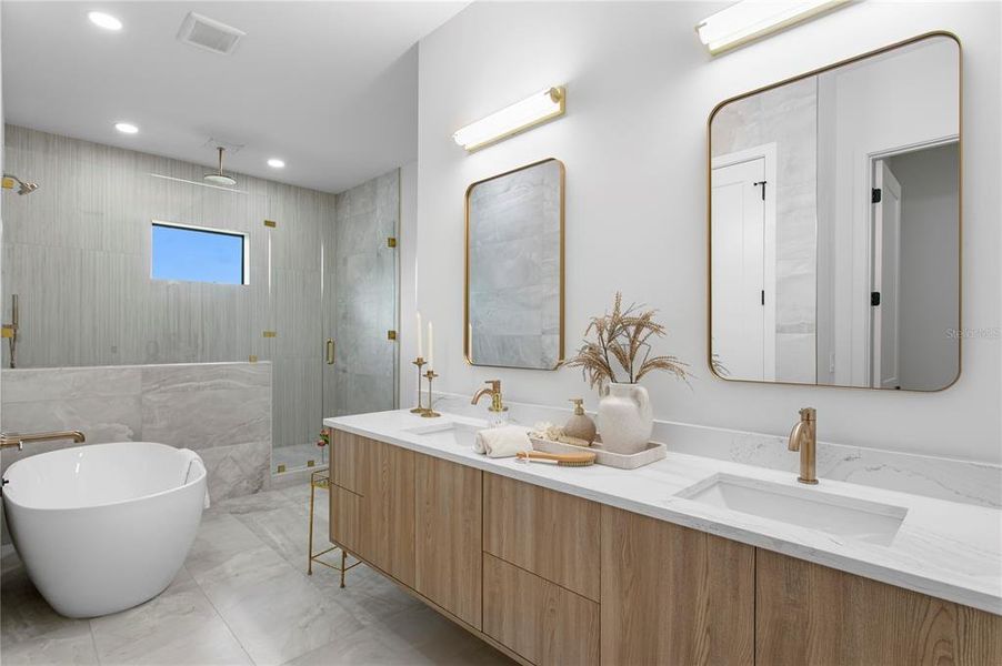 Furnished interior view inside a new home in , Tampa (Image 43).