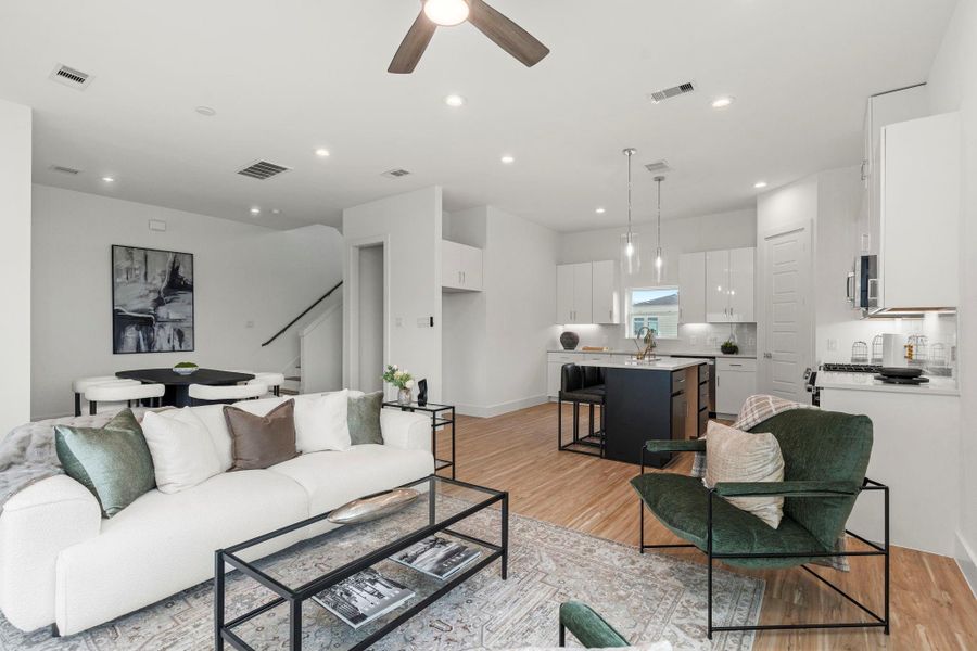 Furnished interior view inside a new home in , Houston (Image 14).