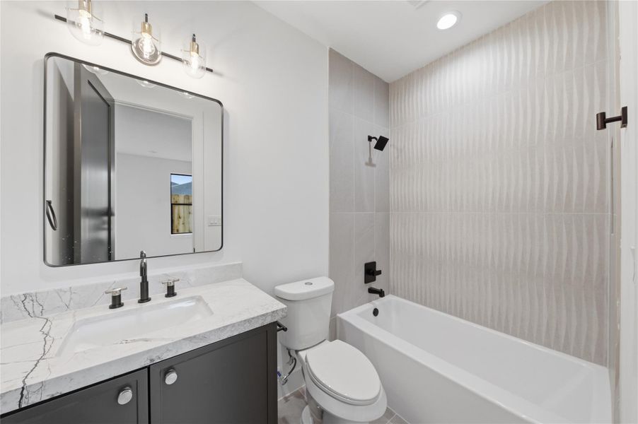 Each secondary bath is thoughtfully designed to provide comfort, functionality, and elevated everyday living.
