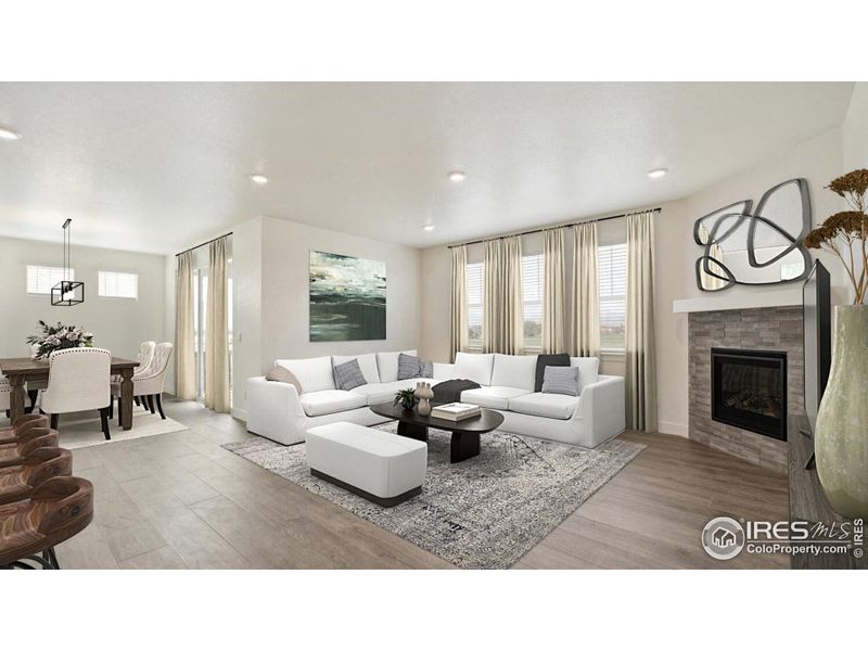 Furnished interior view inside a new home in Vantage, Berthoud (Image 7). Furnished interior view inside a new home in Vantage, Berthoud (Image 7).