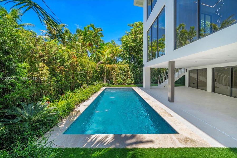 Exterior details and patio area of a home in , Miami (Image 27). Exterior details and patio area of a home in , Miami (Image 27).