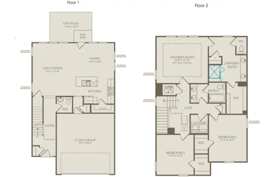 2D floor plan layout of this home in Solana, Durham, NC (Image 3).