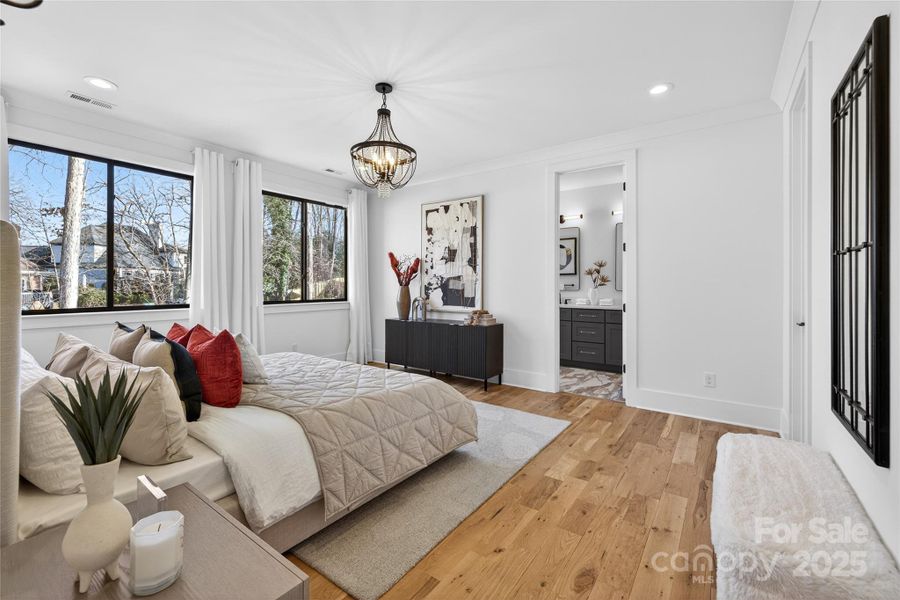 Furnished interior view inside a new home in , Charlotte (Image 9).