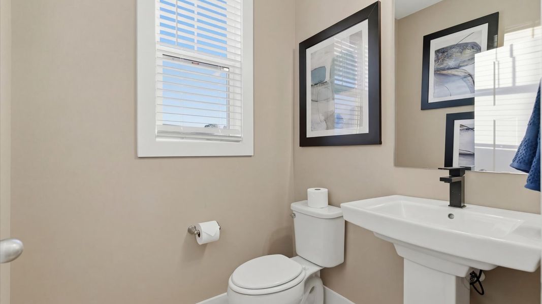 Representative furnished interior of a home built from the Lawson by DRB Homes in Pelham Crossing, Greenville (Image 33).