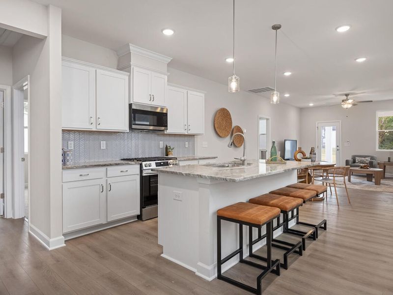 Furnished interior view inside a new home in Gregory Village, Lillington (Image 3).