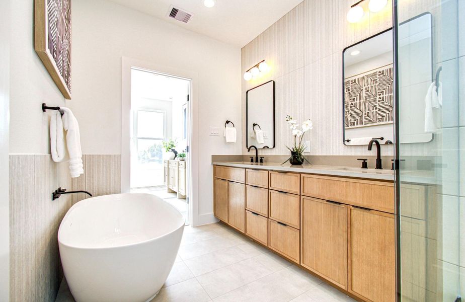 Furnished interior view inside a new home in , Houston (Image 34).