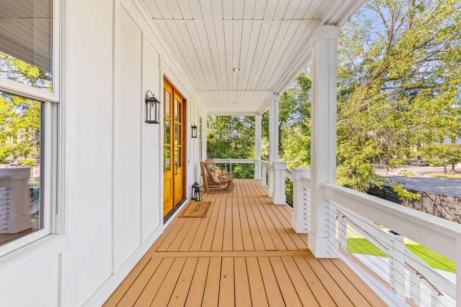 Exterior details and patio area of a home in , Charleston (Image 38). Exterior details and patio area of a home in , Charleston (Image 38).