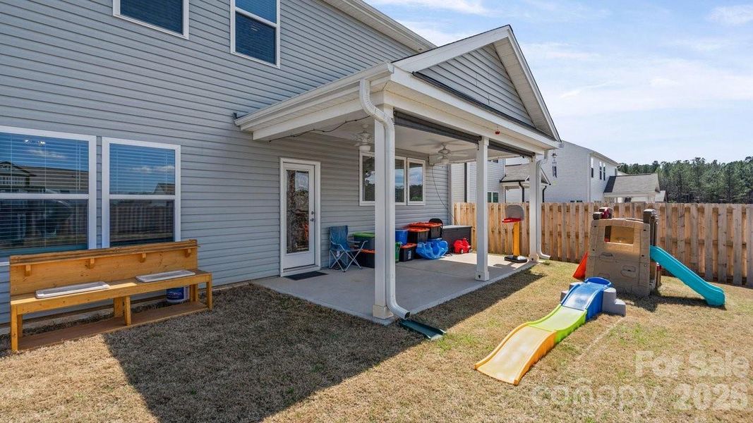 Exterior details and patio area of a home in , Statesville (Image 25).