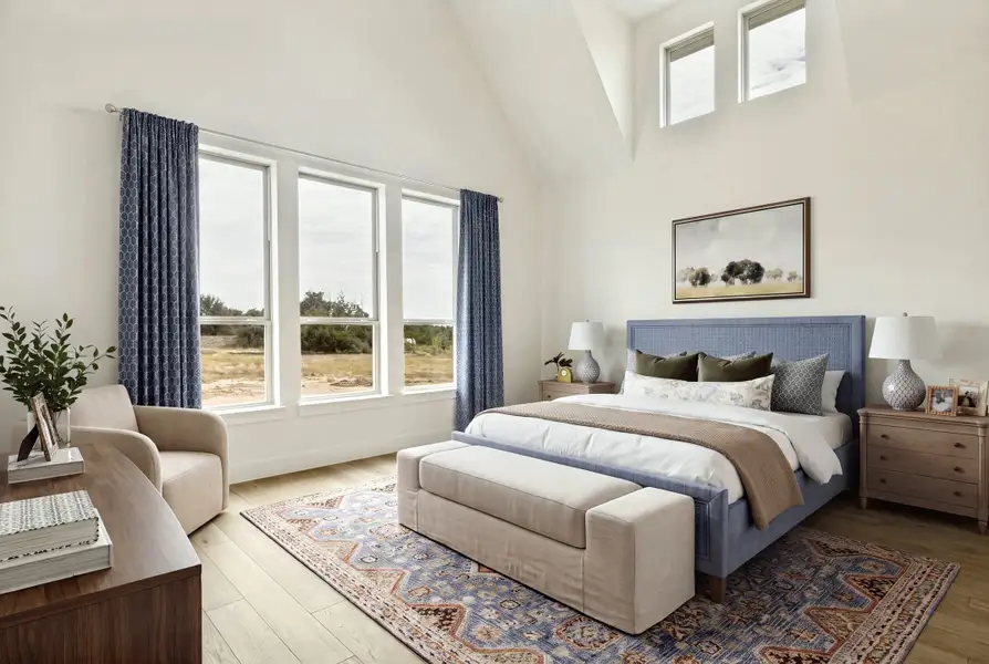 Furnished interior view inside a new home in Hilltop Ranch, Leander (Image 19). Furnished interior view inside a new home in Hilltop Ranch, Leander (Image 19).