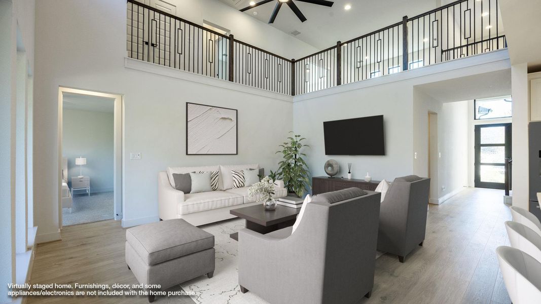 Furnished interior view inside a new home in Nolina 60', Georgetown (Image 7). Furnished interior view inside a new home in Nolina 60', Georgetown (Image 7).