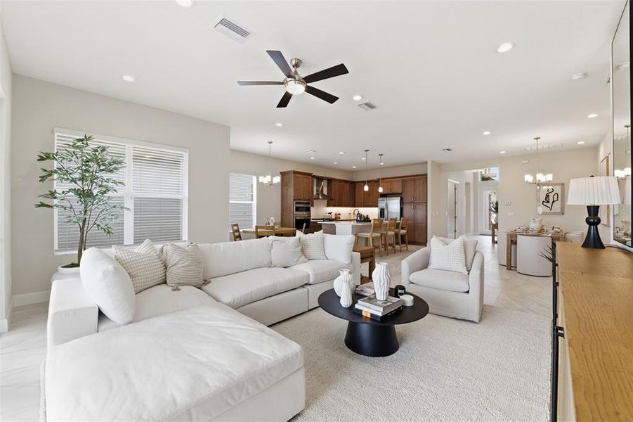 Furnished interior view inside a new home in Valencia Ridge, Wesley Chapel (Image 11).