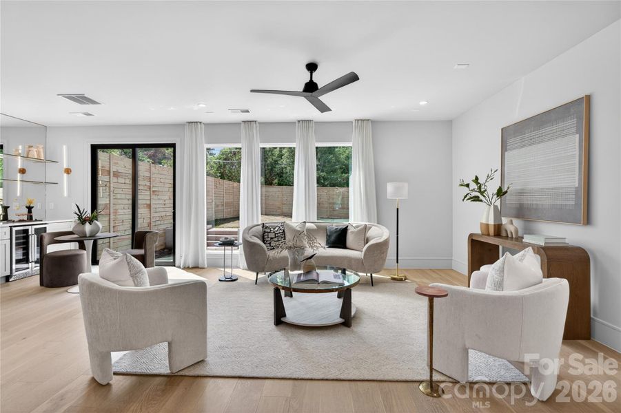 Furnished interior view inside a new home in , Charlotte (Image 30).