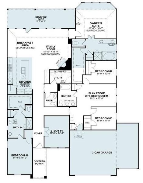 2D floor plan layout of this home in Berryknoll, Montgomery, TX (Image 3). 2D floor plan layout of this home in Berryknoll, Montgomery, TX (Image 3).