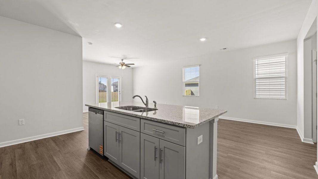 Representative furnished interior of a home built from the Robie by D.R. Horton in Highland Hills, Graniteville (Image 6).