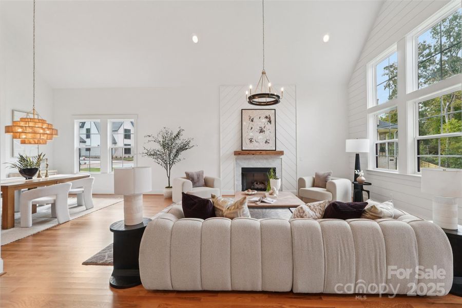 Furnished interior view inside a new home in , Charlotte (Image 9).