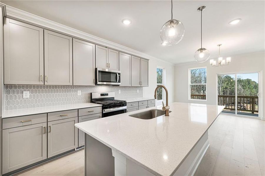 Furnished interior view inside a new home in , Sugar Hill (Image 10).