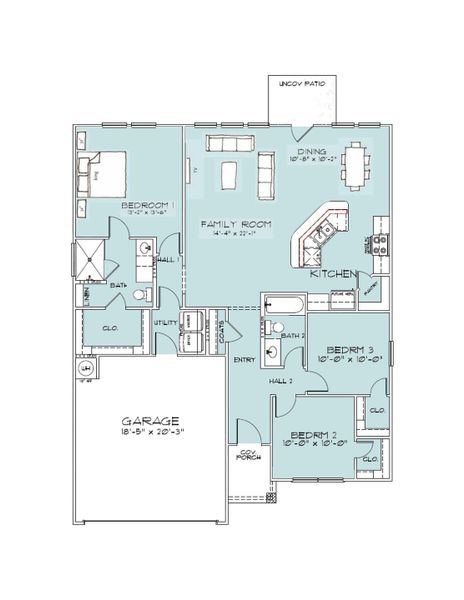2D floor plan layout of this home in Pleasant Hill, Bryan, TX (Image 2). 2D floor plan layout of this home in Pleasant Hill, Bryan, TX (Image 2).