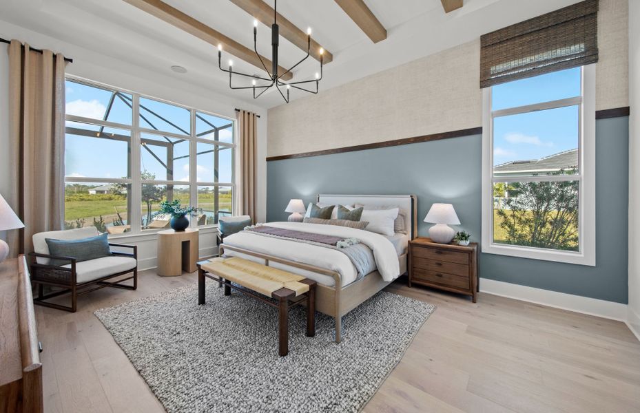 Representative furnished interior of a home built from the Layton Grande by DiVosta in BeachWalk by Manasota Key, Englewood (Image 6).
