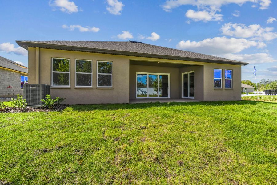 Exterior details and patio area of a home in Pinecone Reserve, Brooksville (Image 36).