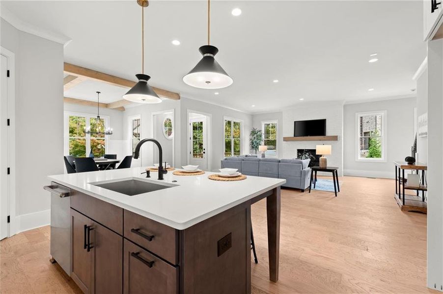 Furnished interior view inside a new home in , Brookhaven (Image 15).