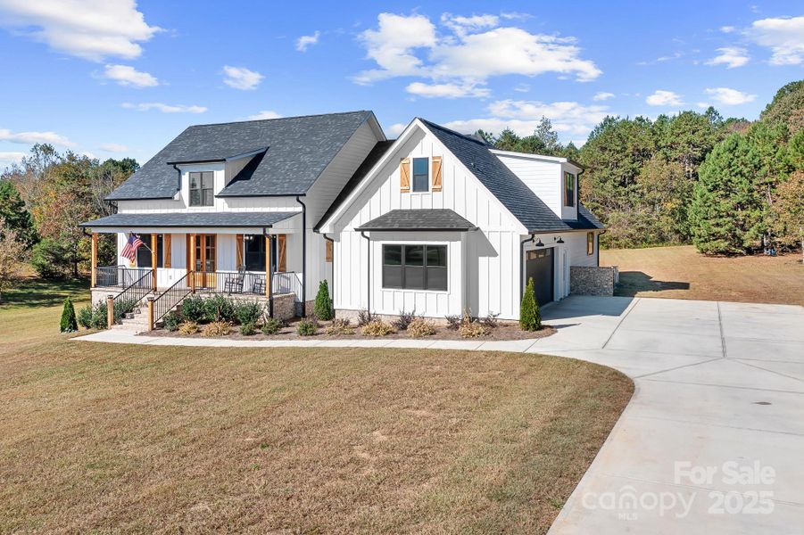 Front exterior of a new home in , Cherryville, NC, highlighting curb appeal (Image 26).