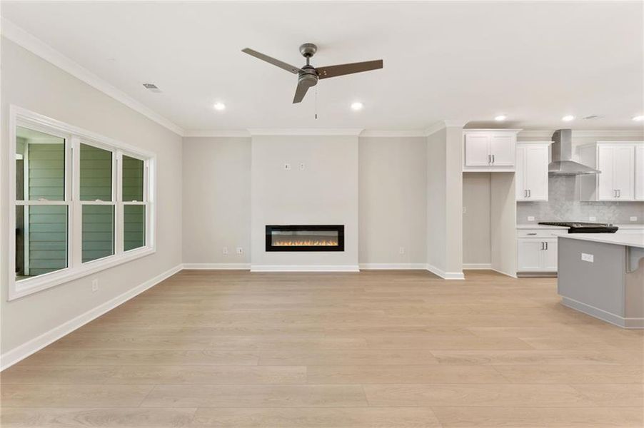 Spacious, unfurnished interior of a new home in Townes at South Main, Kennesaw (Image 15).