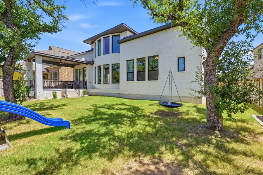 Exterior details and patio area of a home in Parmer Ranch, Georgetown (Image 2). Exterior details and patio area of a home in Parmer Ranch, Georgetown (Image 2).