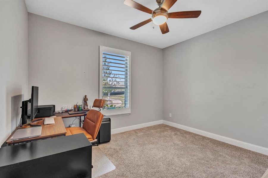 Spacious front bedroom.