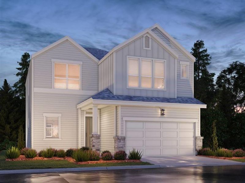 Front exterior of a new home in Kemah Crossing - Luxe Series, Kemah, TX, highlighting curb appeal (Image 24). Front exterior of a new home in Kemah Crossing - Luxe Series, Kemah, TX, highlighting curb appeal (Image 24).