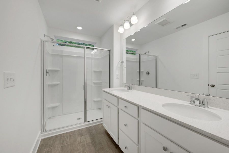 Furnished interior view inside a new home in Ashmore Townes, Garner (Image 9).